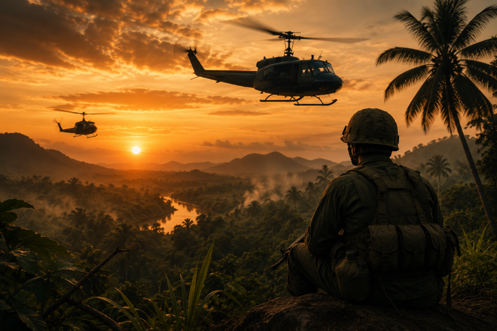 Helicopter Patrol - Vietnam War